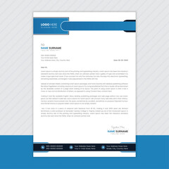 Modern corporate business letterhead template design