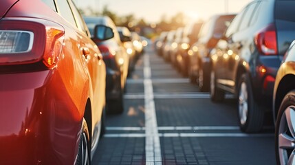 Parking Lot Full of Cars