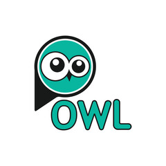 owl bird logo and symbol animal vector