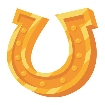 saint patricks day gold horseshoe