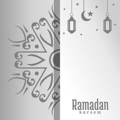Obraz premium ramadan kareem islamic greeting card background vector illustration