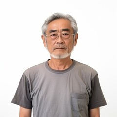 Obraz premium Portrait of a senior Asian man for healthcare or retirement planning use