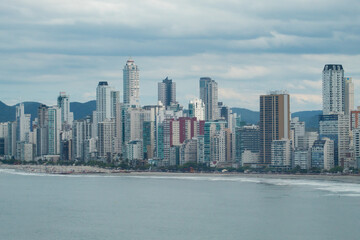 Obraz premium skyline da cidade de Balneário Camboriú, Santa Catarina, Brazil