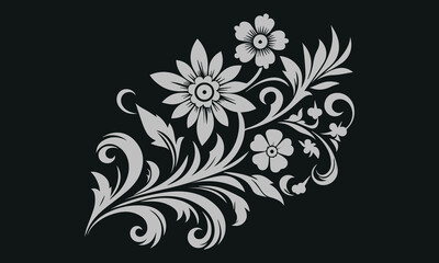 floral ornament vector