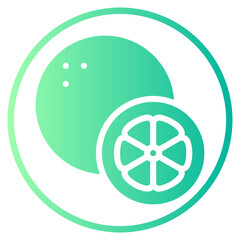 kaffir lime gradient icon