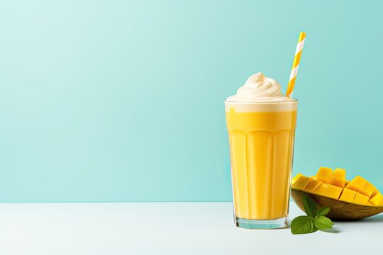 Mango milkshake clipart