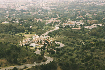 Fototapeta na wymiar Landhaus in Mijas, Provinz Málaga, Andalusien, Spanien