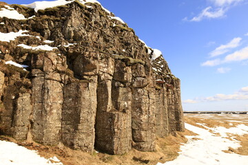 Dverghamrar is a group of basalt organs of Iceland located in the south of the country, northeast of the locality of Kirkjubæjarklaustur