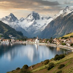 lake in the mountains