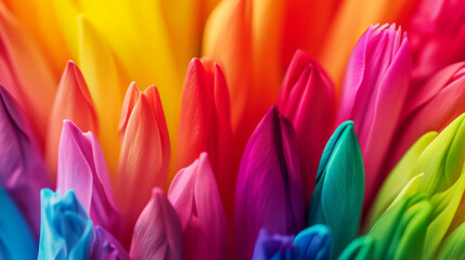 rainbow flowers background. colorful background. Vibrant color. Colorful rainbow flower background. background suitable for your banner, poster, flyer and more design