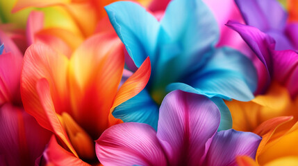 rainbow flowers background. colorful background. Vibrant color. Colorful rainbow flower background. background suitable for your banner, poster, flyer and more design