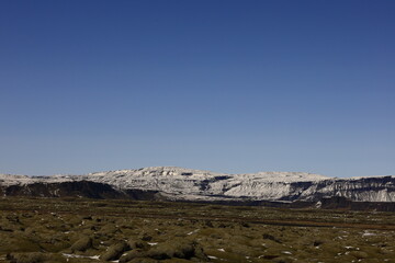 View on a mountain in the Suðurland region of Iceland