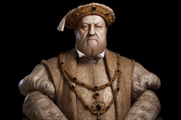  King Henry VIII realistic illustration