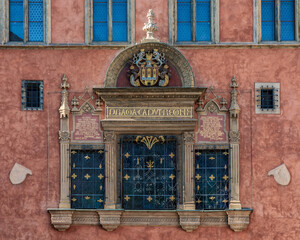 Beautiful facade in oldtown of Prague