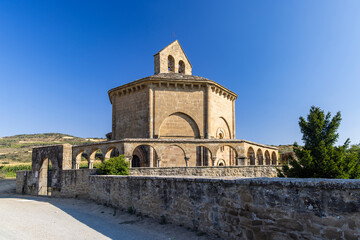 Fototapeta na wymiar Church of Saint Mary of Eunate (Iglesia de Santa Maria de Eunate), Muruzabal, Navarre, Spain