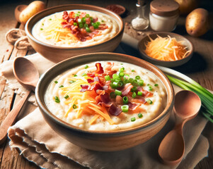 Steaming Hot Bowl of Comforting Chicken Noodle Soup