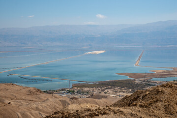 panoramic view of the dead sea