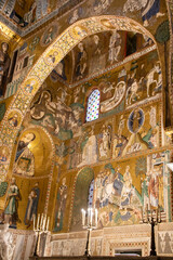Interior of Palatine chapel at Palermo