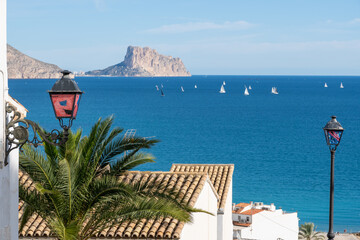 View of Calpe from Altea, Spain