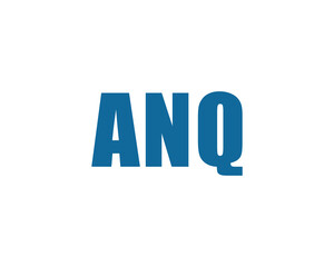 ANQ logo design vector template