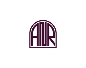 ANR logo design vector template