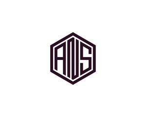 ANS logo design vector template