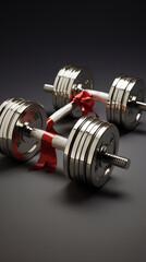 dumbbell isolated on white background