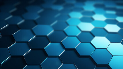 Fototapeta na wymiar Abstract blue hexagon background