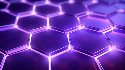 Obraz na płótnie Canvas Purple hexagon background
