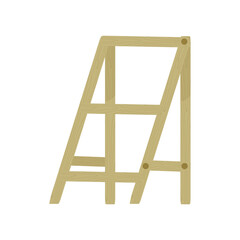 Wooden stand for balcony gardening, flower shelf , vector illustration