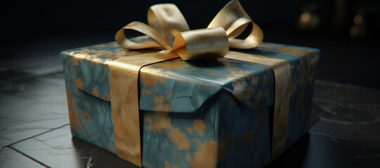 luxury gift box with gold ribbon 10