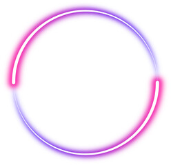 Glowing Colorful Circle Gradient Neon