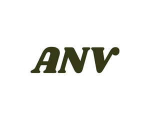 ANV Logo design vector template