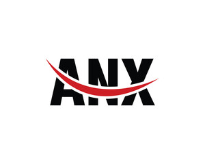 ANX logo design vector template