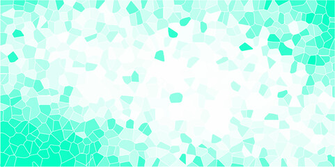 Multicolor Broken Stained Glass Background with White lines. Voronoi diagram background. Seamless pattern with 3d shapes vector Vintage Illustration background. Geometric Retro tiles pattern	
