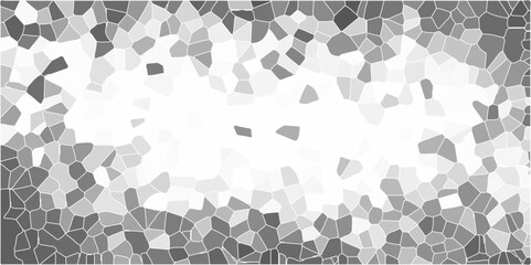 Multicolor Broken Stained Glass Background with White lines. Voronoi diagram background. Seamless pattern with 3d shapes vector Vintage Illustration background. Geometric Retro tiles pattern	
