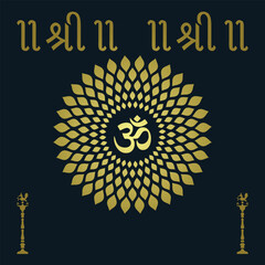 Om Jali design, Om cnc cut jali, corian jali for Temple Mandir door Window etc.