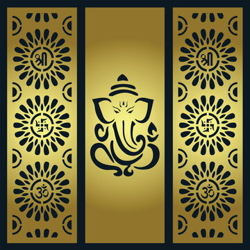 Om Jali design, Om cnc cut jali, corian jali for Temple Mandir door Window etc.