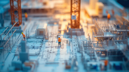 The foundation of tomorrow's innovation, seen in the construction of a technology park, where...