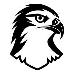 Falcon Flat Icon Isolated On White Background