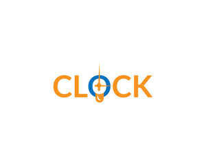 Clock Initial Letter Logo Concept design.