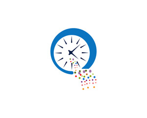 Clock line icon, time symbol. Editable stroke. simple illustration mobile concept app line icon and web design. Editable stroke. Design template vector