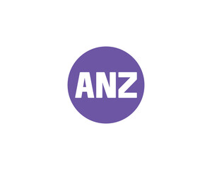 ANZ logo design vector template