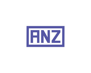 ANZ logo design vector template