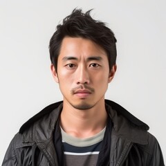 Obraz premium Portrait of a Young Asian Man for Fashion or Modeling Industry