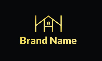 AH Real Estate Consultants Logo Design Vectors images. Luxury Real Estate Logo Design