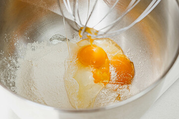 egg with flour