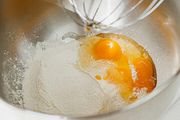 egg with flour