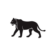 lioness vector silhouette