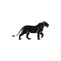 Obraz na płótnie Canvas lioness vector silhouette